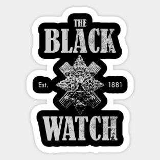 The Black Watch (distressed) Sticker